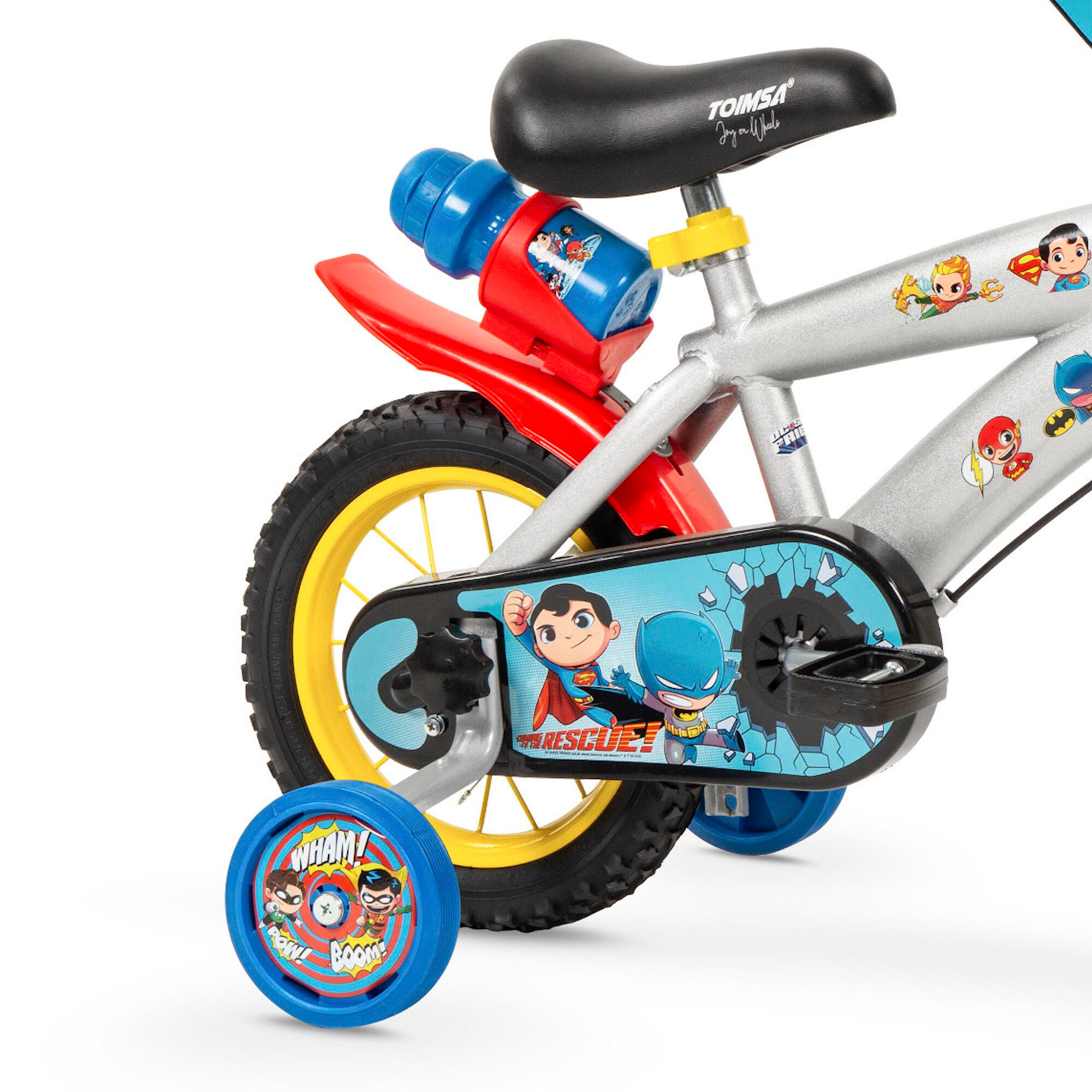 Bicicleta Infantil 12" DC FRIENDS CON BIDON Niño 2/3