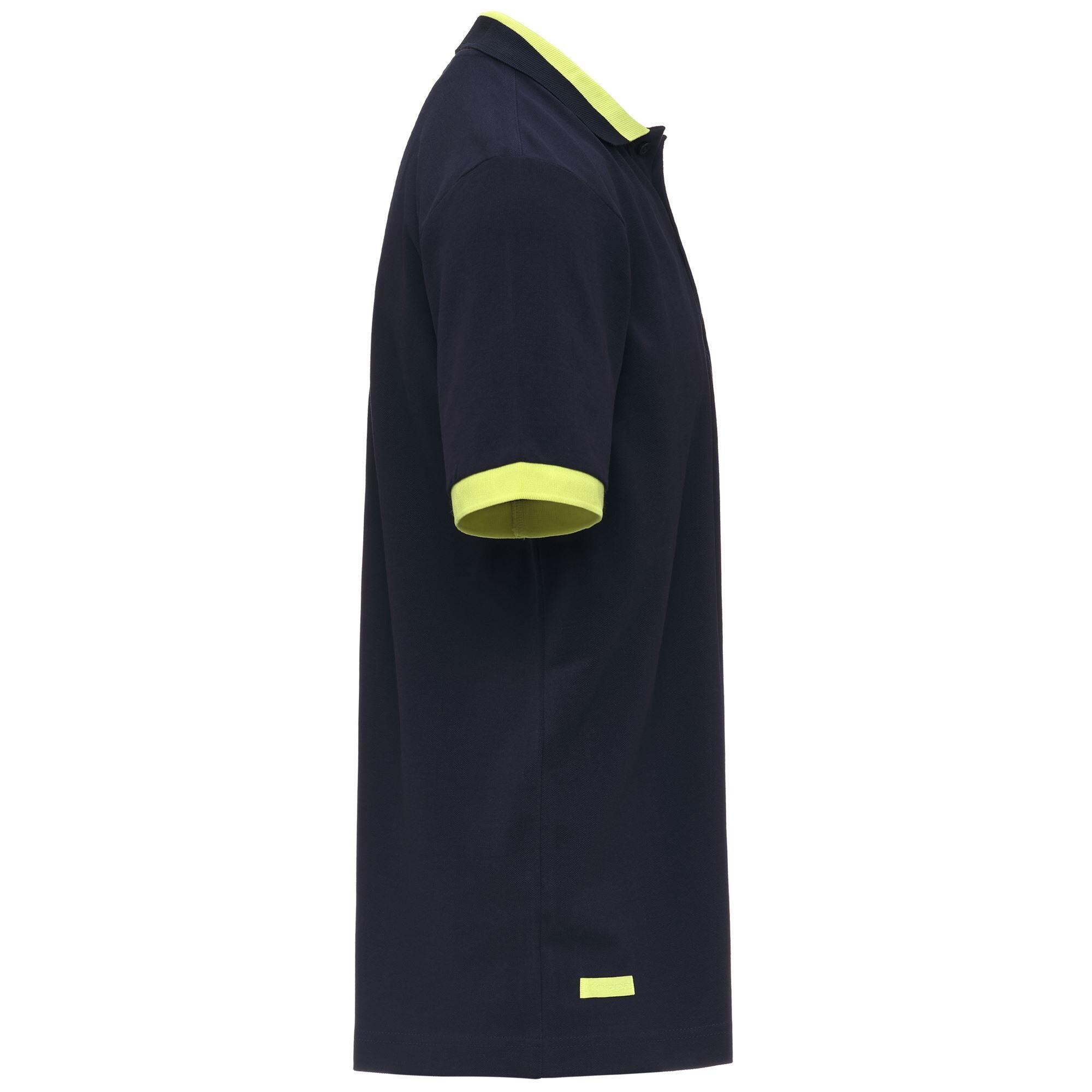 Polo da uomo in cotone blu da sportivo 2/6