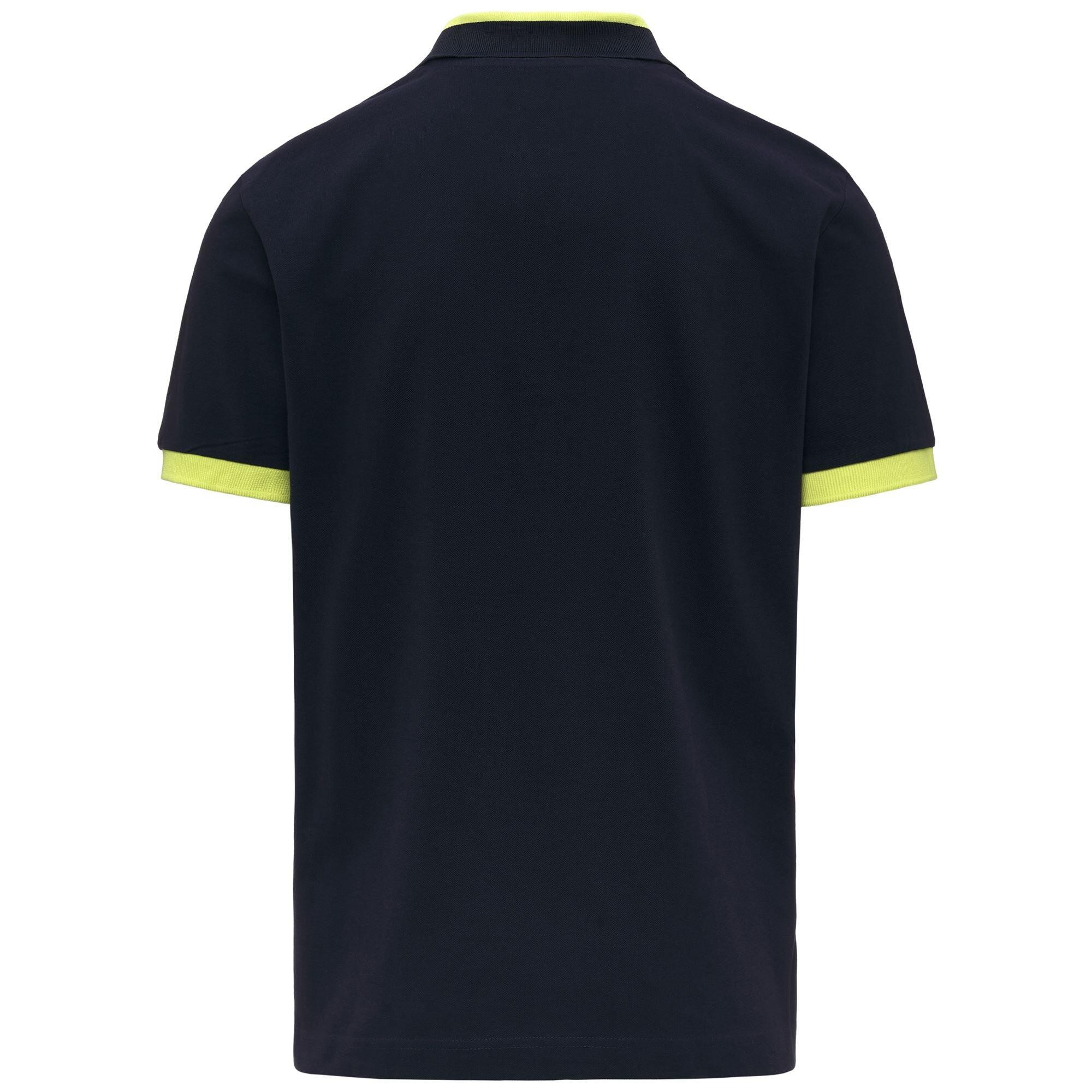 Polo da uomo in cotone blu da sportivo 3/6