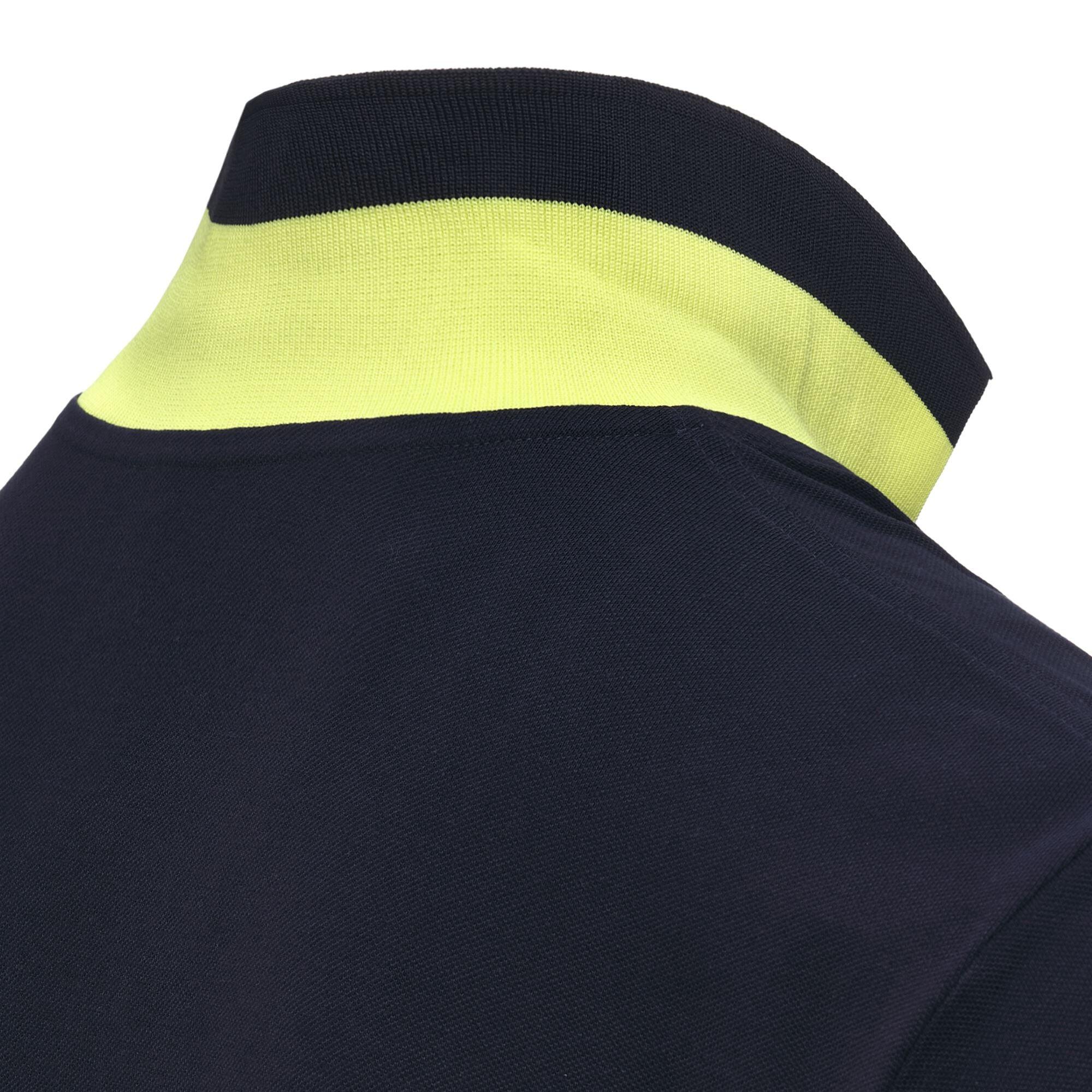 Polo da uomo in cotone blu da sportivo 4/6