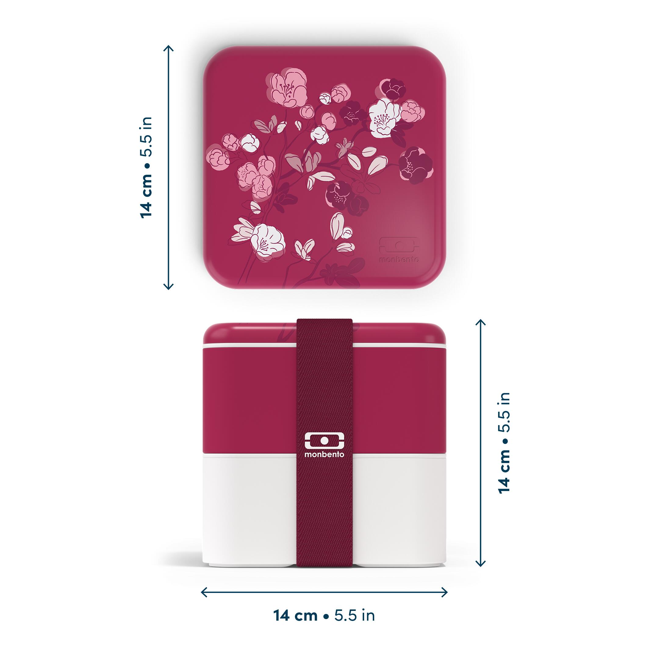 Boite repas 2x850ml - 1,7L| Adulte |Bureau, pique-nique|Made in France|Square 5/6