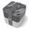 Boite repas 2x850ml - 1,7L| Adulte |Bureau, pique-nique|Made in France|Square