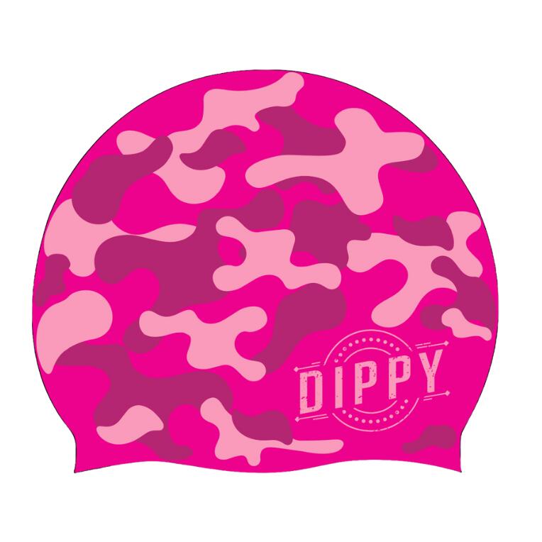 DIPPY SWIM CO Dippy Silicone Swim Cap - Camo print