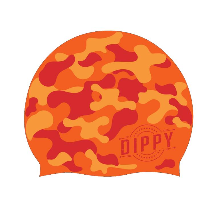 DIPPY SWIM CO Dippy Silicone Swim Cap - Camo print