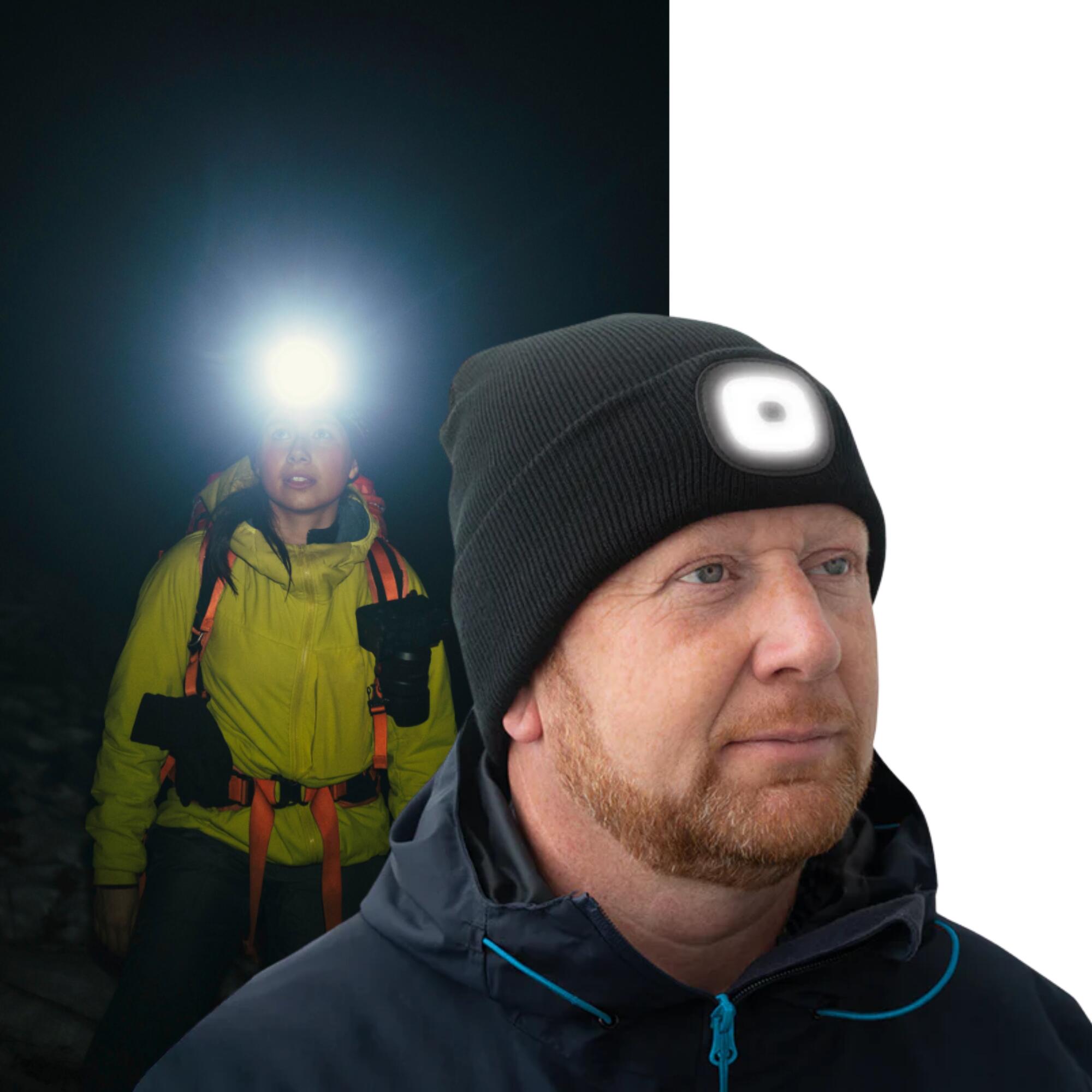 Beanie-X - 200 Lumen Knitted Hat with Integrated Rechargeable LED