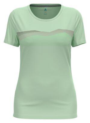 Maglietta tecnica Odlo F-Dry Ridgeline da donna Verde chiaro