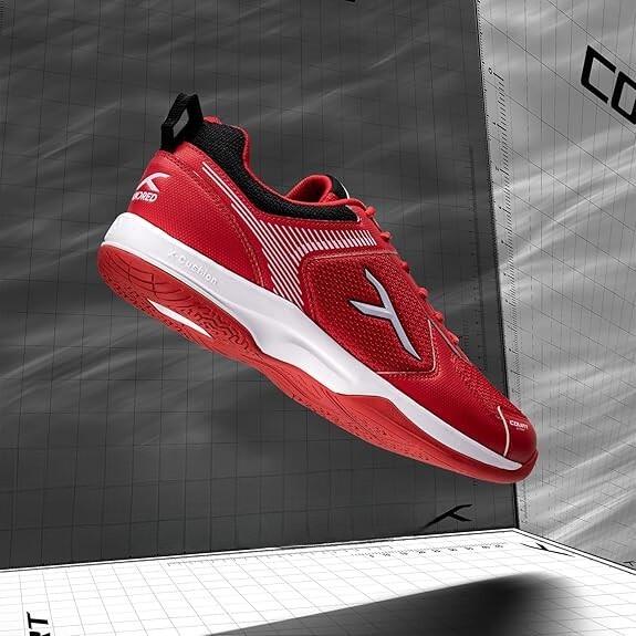 HUNDRED Court Star Herren Schuhe Rot/Weiß EU41 2/7