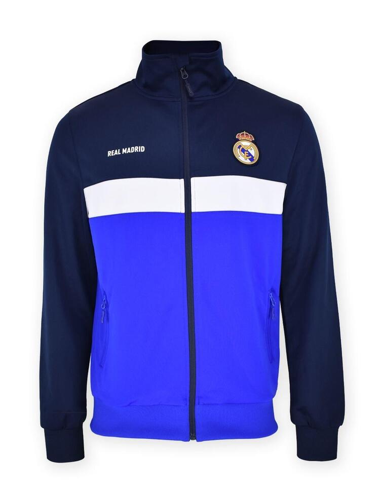 Sportowa bluza z zamkiem błyskawicznym legendarnego zespołu Madridista - M