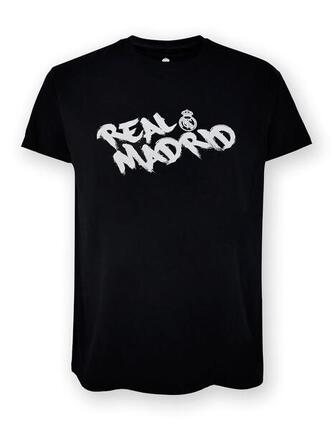 Das minimalistische T-Shirt von Real Madrid – schwarz