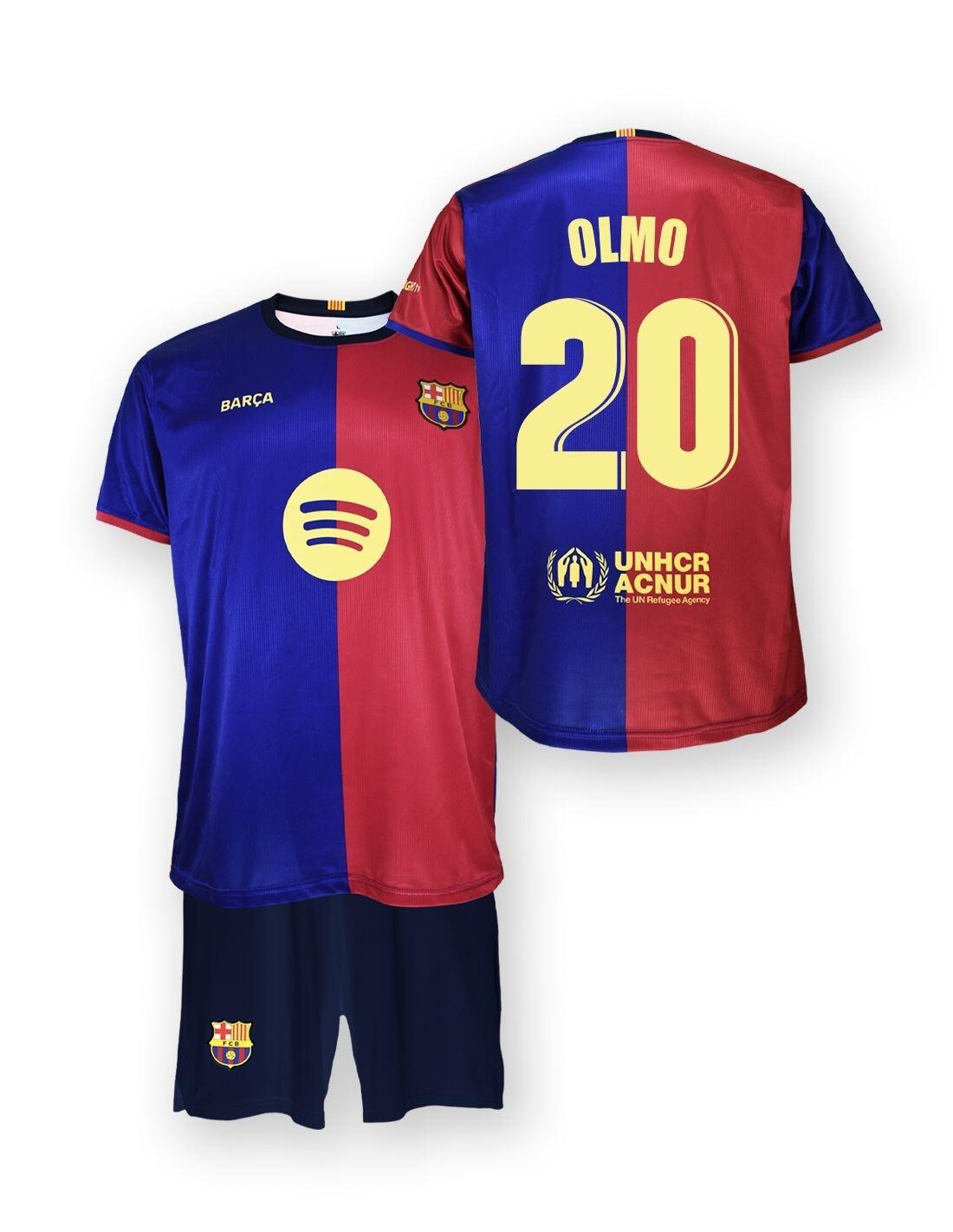 FC Barcelona 2024-25, set da tifoso premium per bambini, in casa, replica 4/7