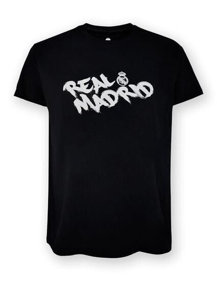 Das minimalistische T-Shirt von Real Madrid – schwarz
