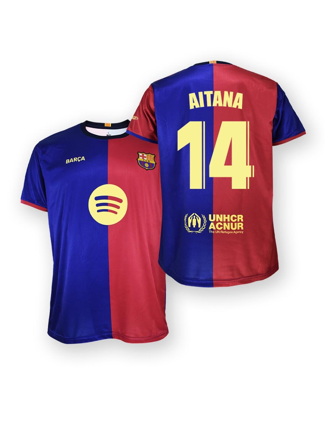 FC Barcelona 24-25 premium thuisshirt voor supporters, replica 3/6