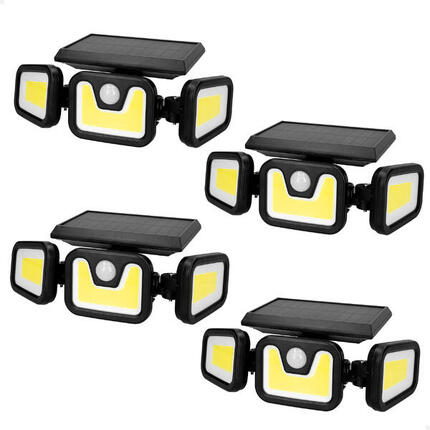 Pack 4 appliques solaires LED Aktive détecteur, 350 lm