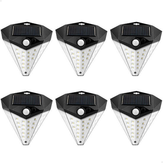 Pack 6 appliques solaires LED Aktive détecteur, 80 lm