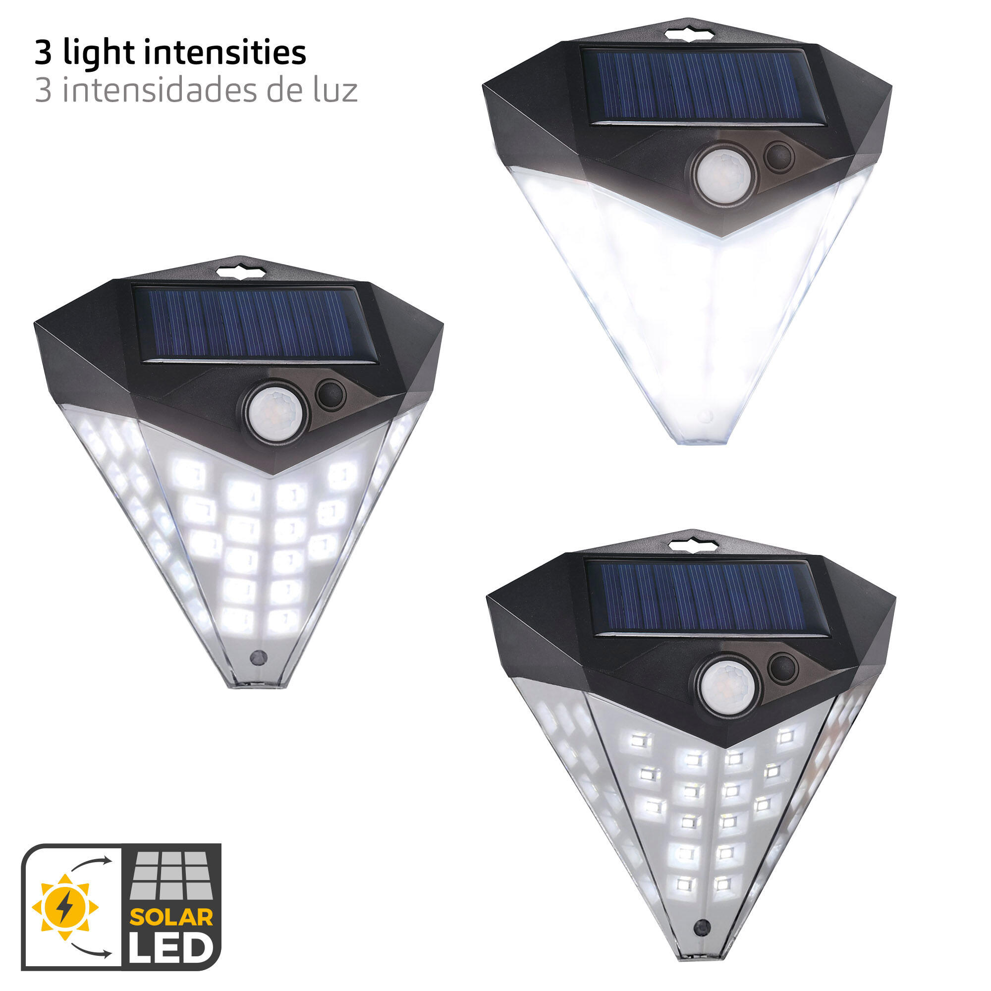 Pack 6 appliques solaires LED Aktive détecteur, 80 lm 2/7