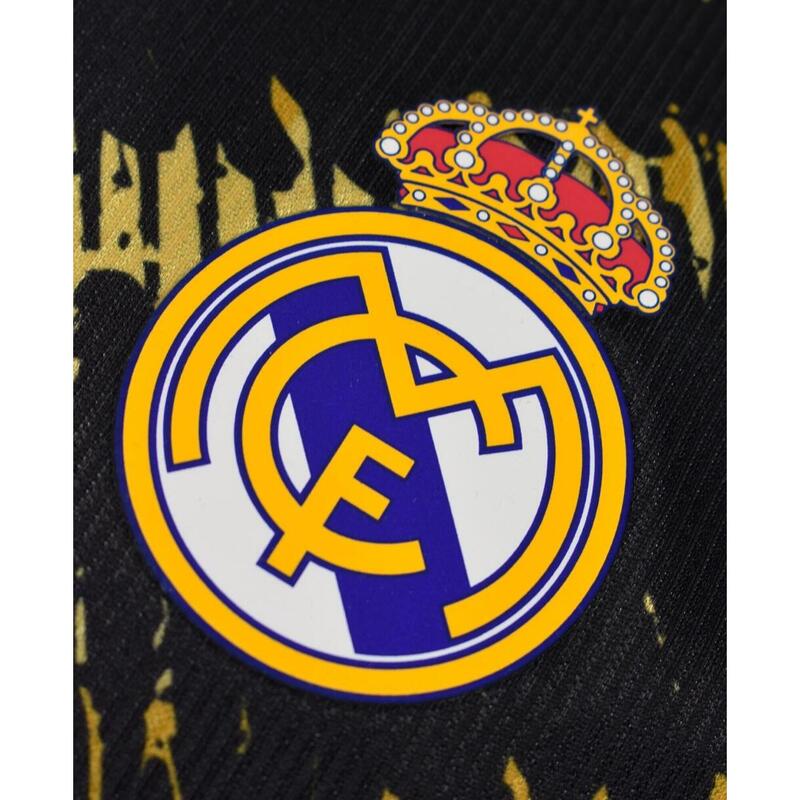 Tricou de antrenament Real Madrid negru-auriu