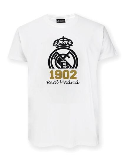 Real Madrid 1902 – Weißes T-Shirt mit Wappen