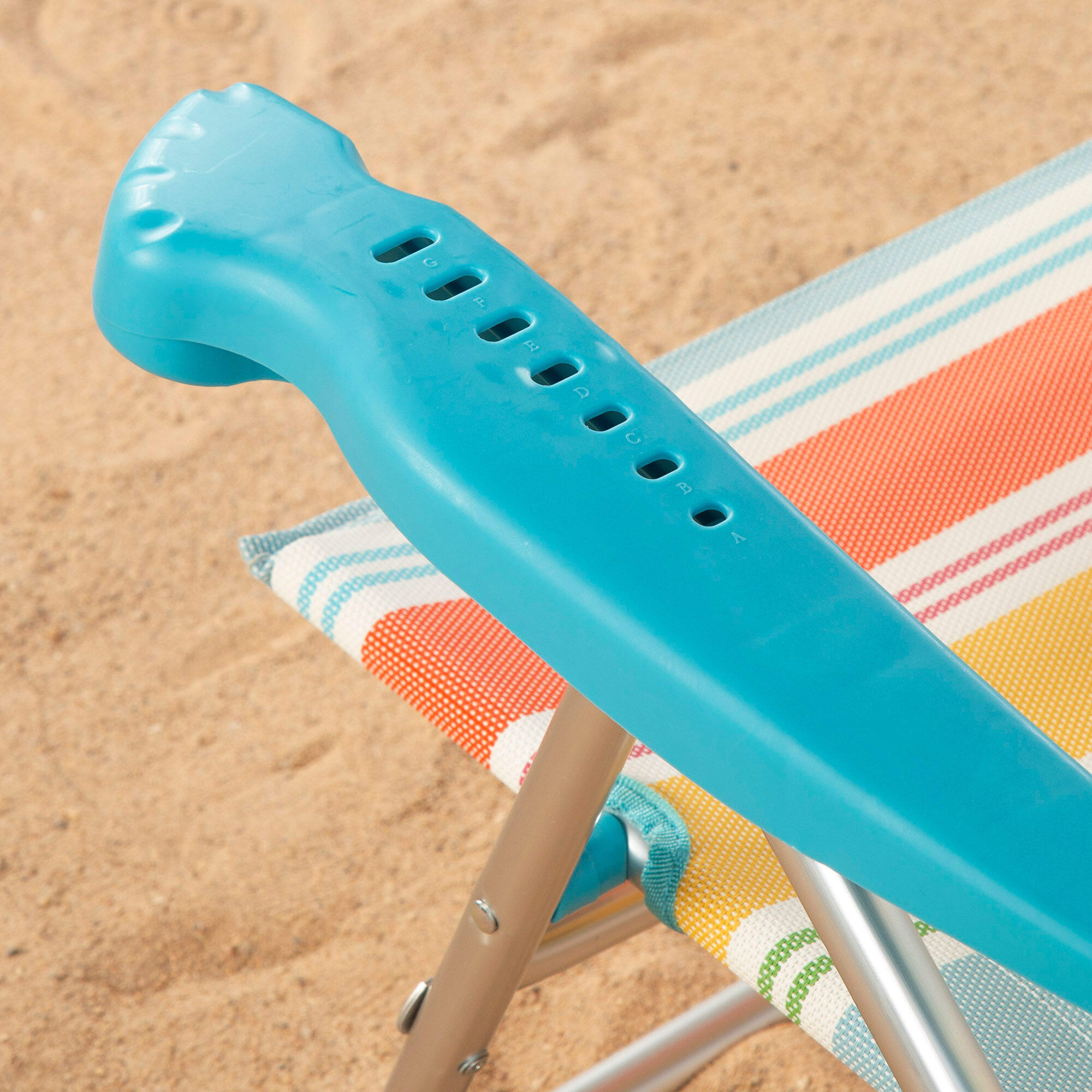 Aktive Confezione da 2 sedie da spiaggia pieghevoli 48x60x90 cm multicolori 7/7