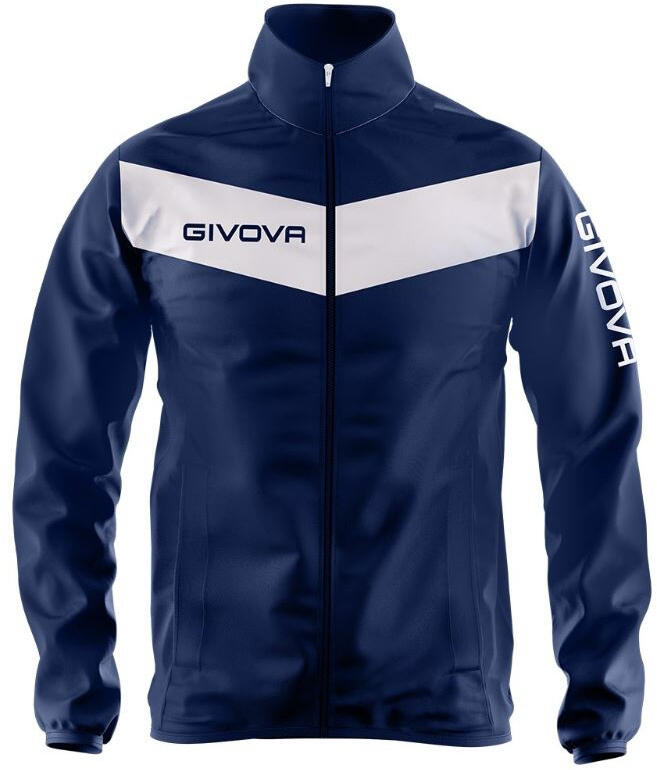Giacca impermeabile (k-way) uomo givova blu/bianco 1/1