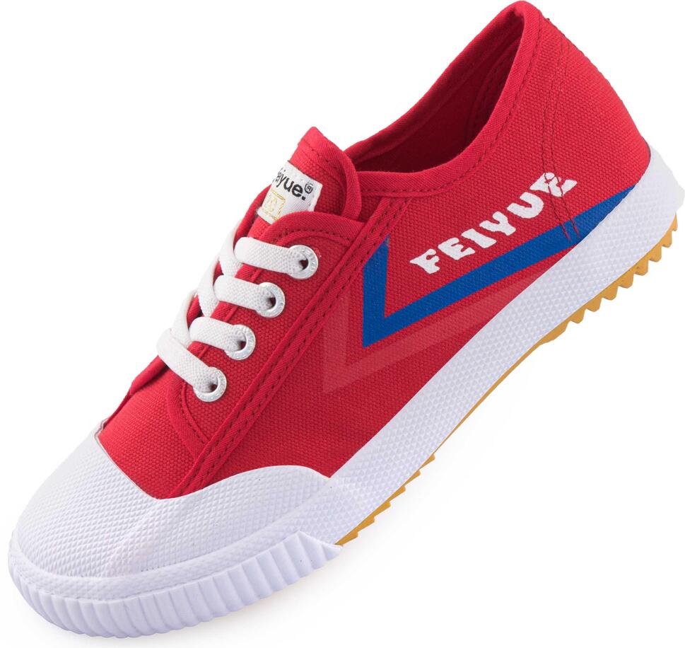Czerwone buty Feiyue Jr. z płótna dla dzieci - Rozmiar 32