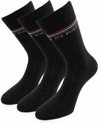 U.S. Polo Assn. Chaussettes Noires Classiques 3 Paquets 43-46