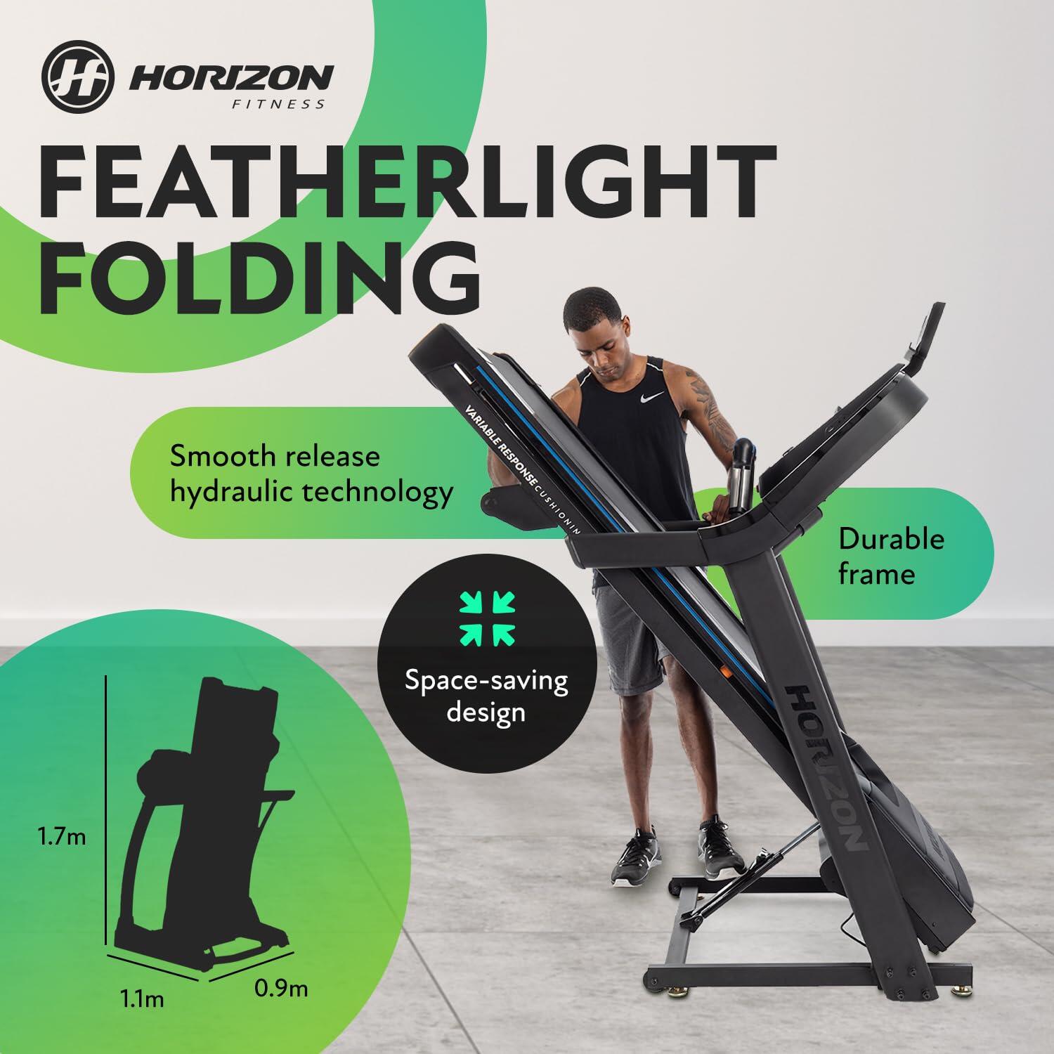 Cinta de correr plegable 7.0AT - 20 km/h, Inclinación 15% y Bluetooth FTMS 4/7