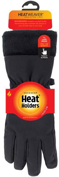HEAT HOLDERS Damen weich hitzebehandelnde Handschuhe kenai schwarz m-l