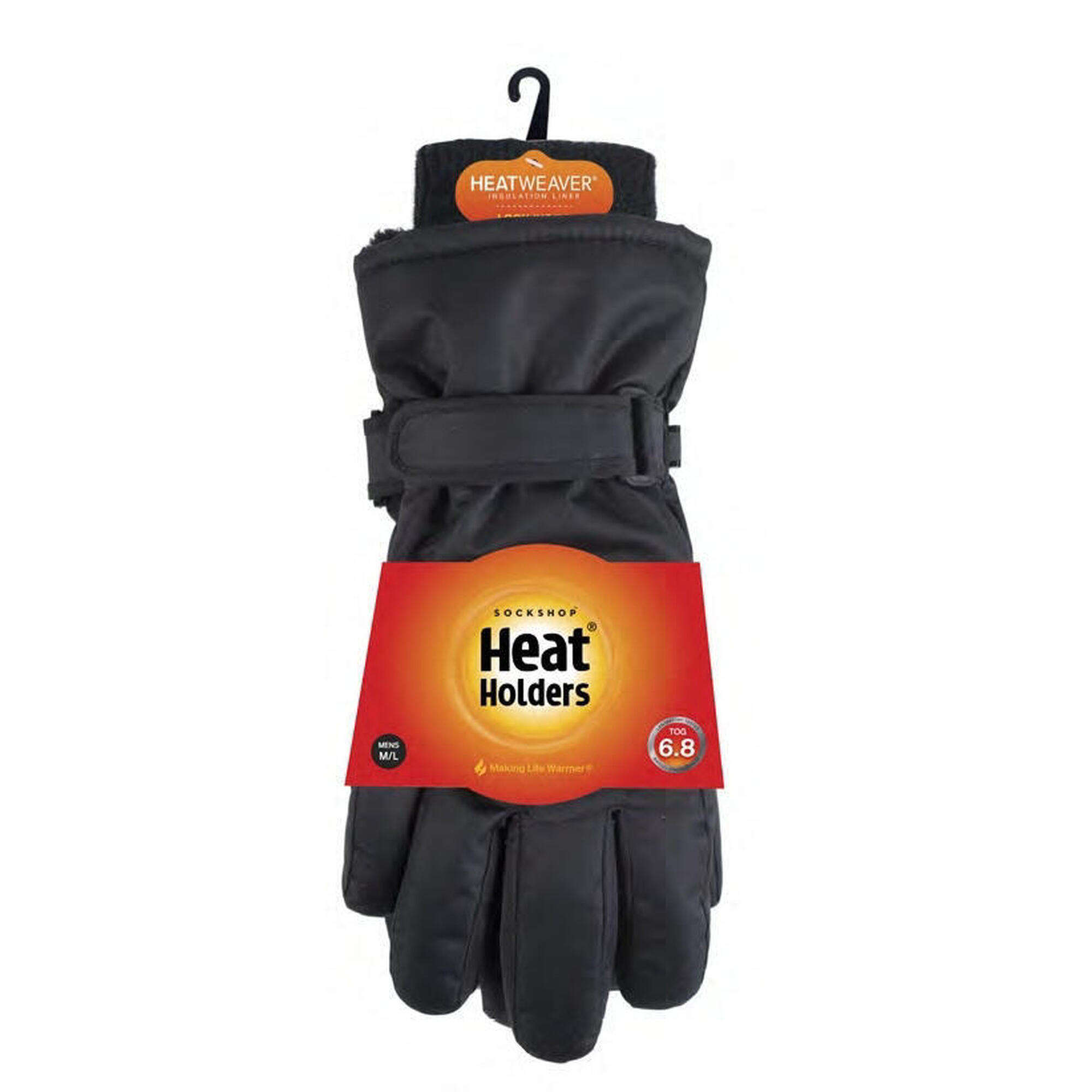 Heat Holders - Gants De Ski Chauds L-xl Noirs Pour Les Hommes - Gants - Noir - L-xl - Decathlon