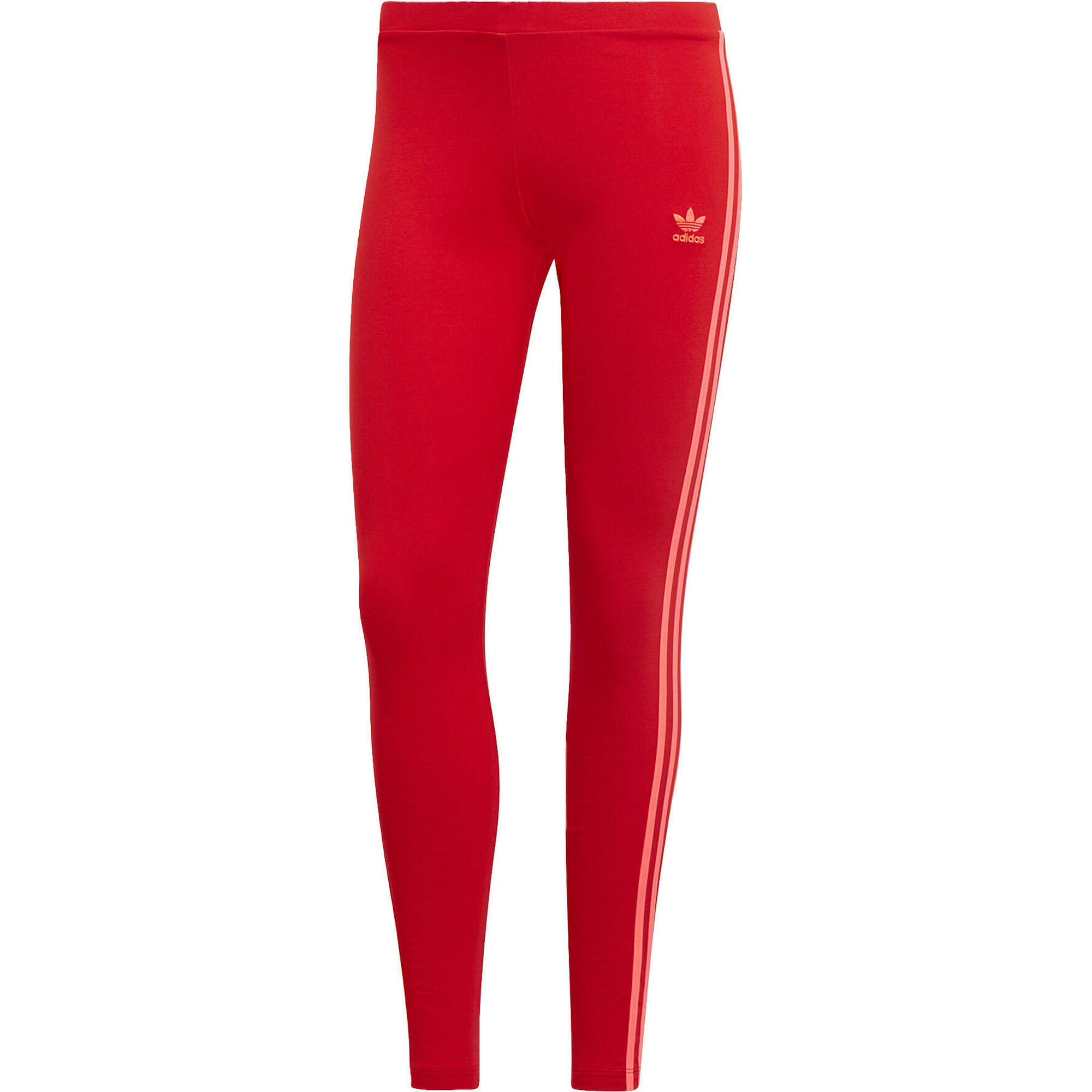 Elevn - Legging Adidas 3-stripes Femme – Coupe Près Du Corps - Legging - Rouge - Decathlon
