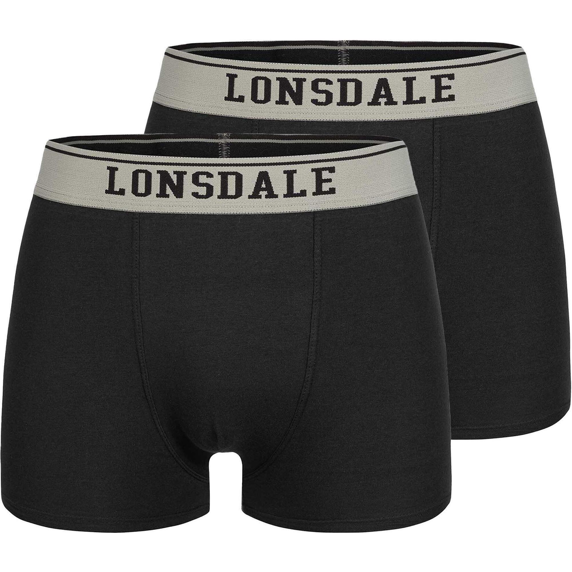 Komfortowe Bokserki Męskie Lonsdale Oxfordshire - 2 Pak