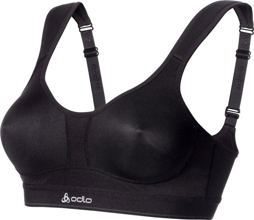 Stanik sportowy Odlo Medium Balance Fit dla kobiet - Czarny 70A