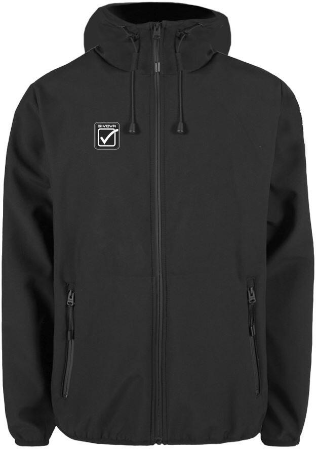 Kurtka Softshell Unisex Givova Czarna - Wiatroodporna i Oddychająca