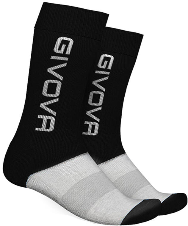 Givova Calza Raimir Czarne Skarpetki Sportowe 40-45 - Oddychająca Bawełna