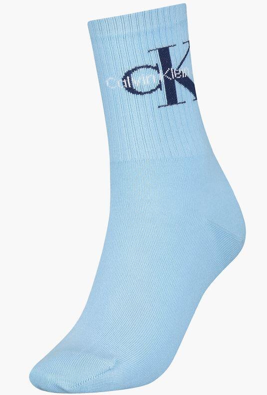 Skarpetki RIB Damskie Calvin Klein Jasnoniebieskie 37-41 Bawełna