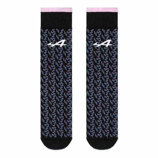 Calzini Unisex Alpine F1 Neri/Rosa 35-38