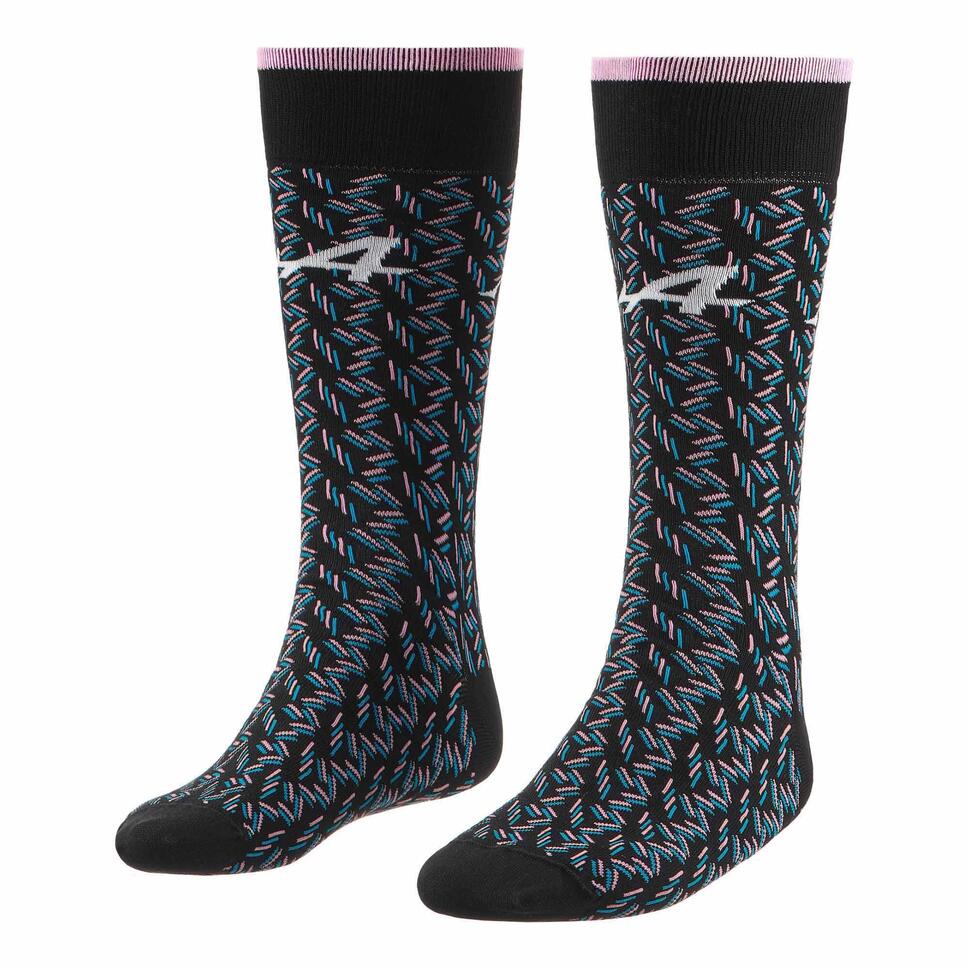 Unisex Skarpetki Alpine F1 Czarno/Różowe 35-38