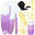 Placă Stand Up Paddle Gonflabil Accesorii HUIIKE, Mov, Stabilitate Mare
