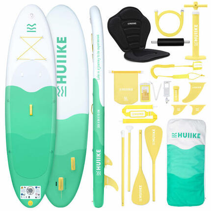 Paddle Gonflable Adulte 10’ Convertible en Kayak, jusqu’à 130 kg, Bleu