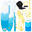 Placă Stand Up Paddle Gonflabil Accesorii HUIIKE, Albastru, Stabilitate Mare
