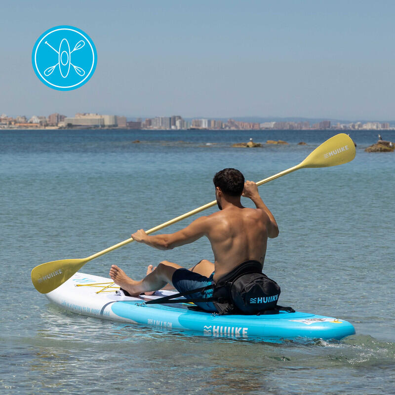 Tavola Sup Gonfiabile Adulti 10’ Convertibile in Kayak, fino a 130 kg, Blu 4/8