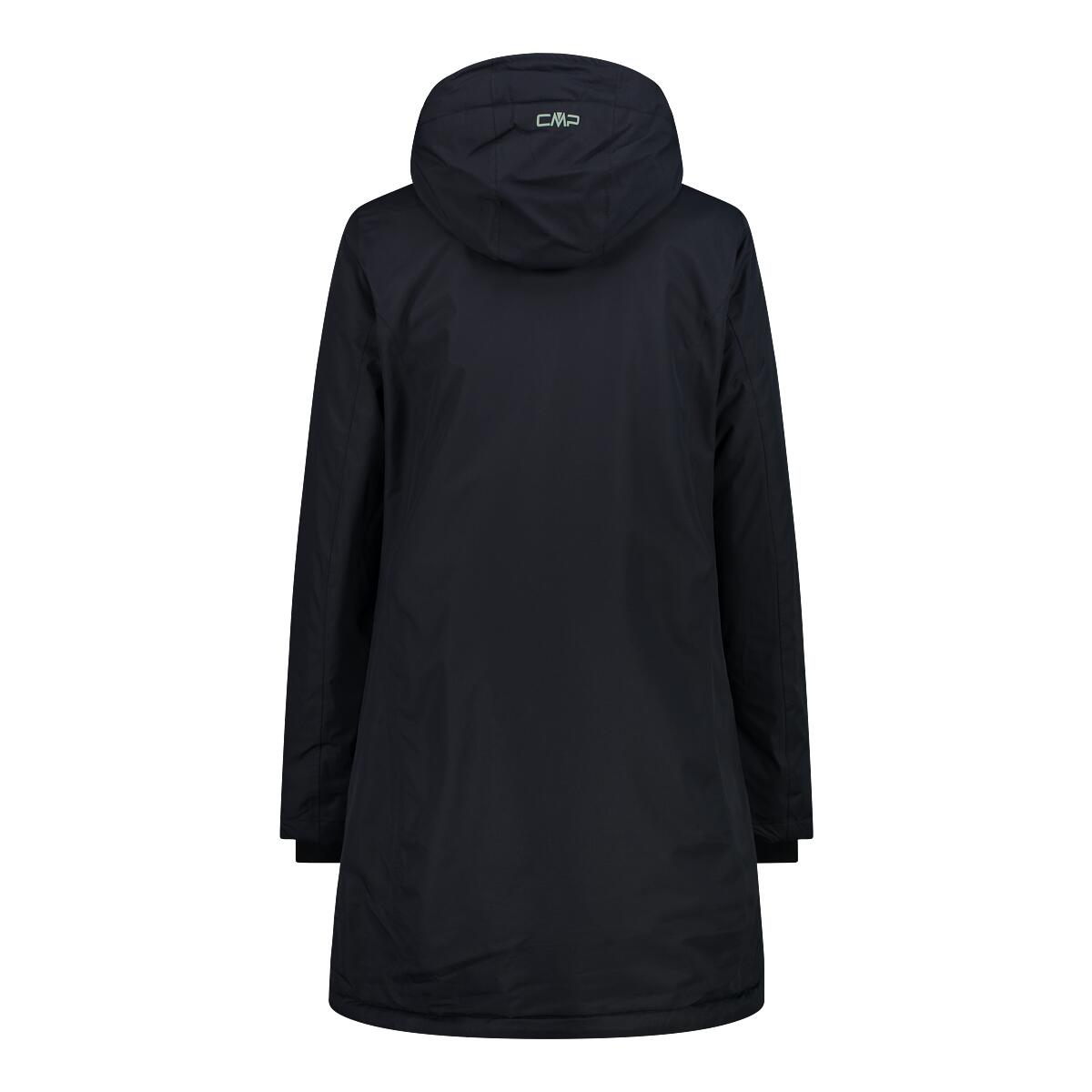 CMP WOMAN COAT ZIP HOOD WINTERPARKA ANTRACITA 38 2/5