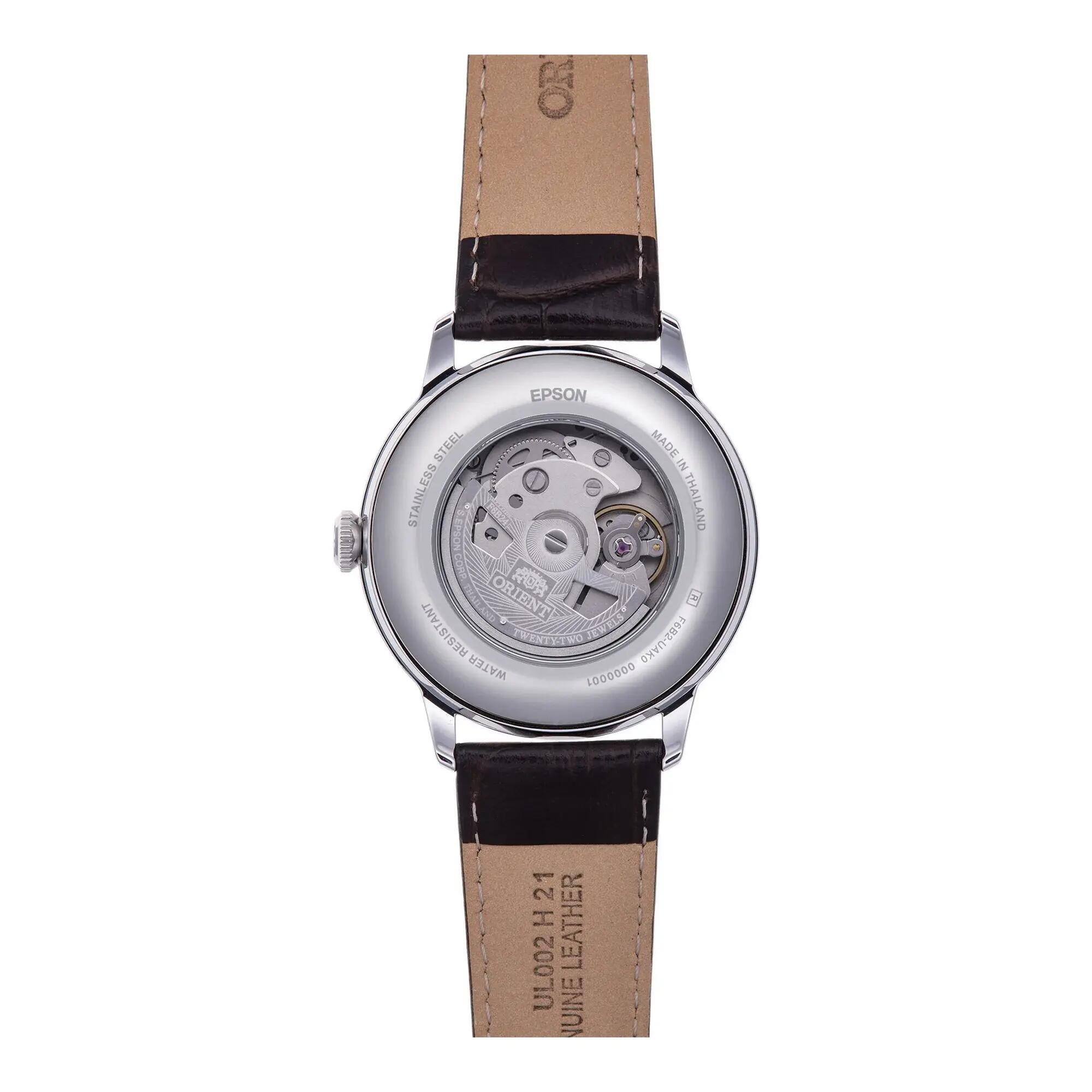 ORIENT Classic Bambino Sun & Moon RA-AK0803Y montre homme mécanique cuir 3/3