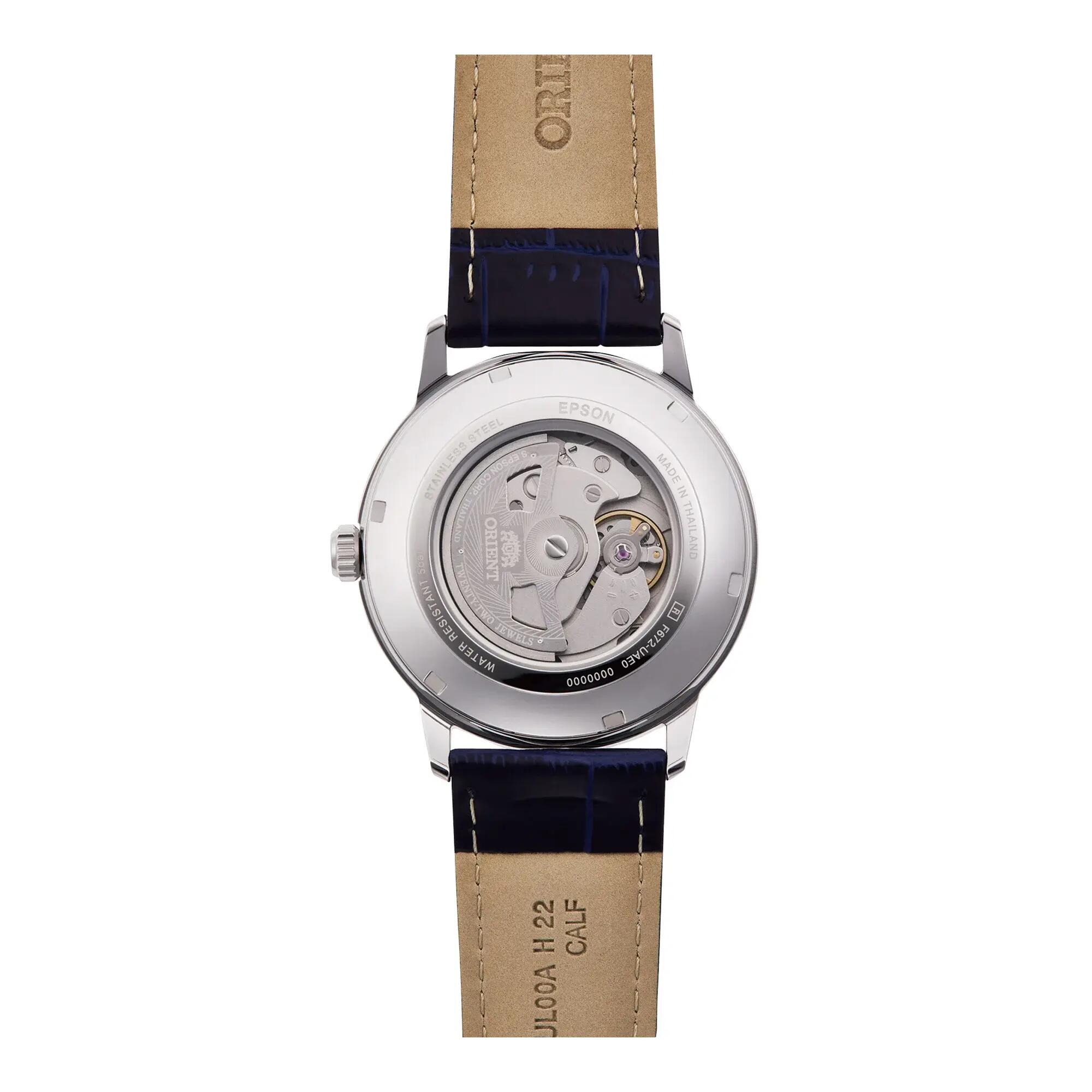ORIENT Symphony III RA-AC0F06L Herrenuhr Automatik Leder blau 4/4