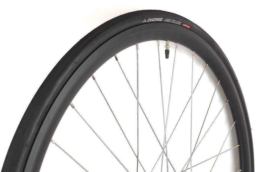 Juego Ruedas Fixie 700C 30mm + Cámaras + Cubiertas Negro/Plata 6/6