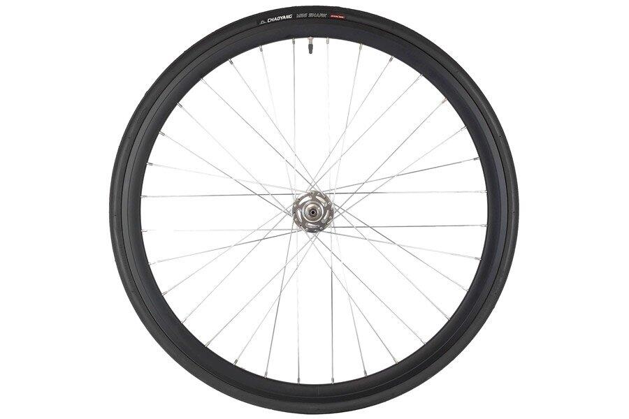 Juego Ruedas Fixie 700C 30mm + Cámaras + Cubiertas Negro/Plata 3/6