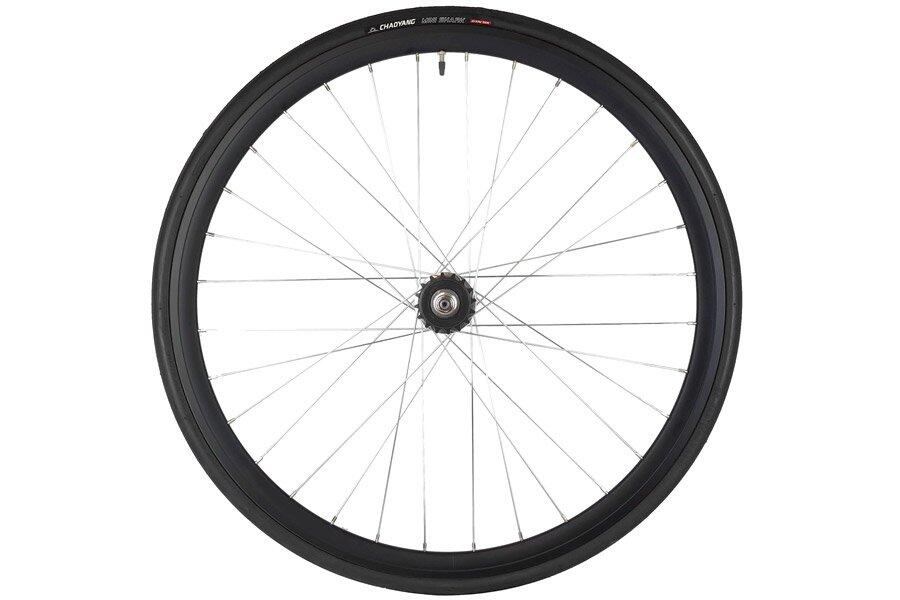 Juego Ruedas Fixie 700C 30mm + Cámaras + Cubiertas Negro/Plata 2/6