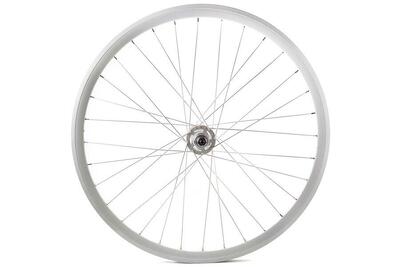 30mm fixed gear achterwiel - wit/wit