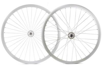 30mm wielset - wit/wit