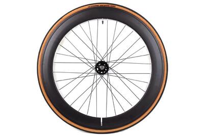 Ruota Anteriore 60mm Nero + Camere d'aria + Copertoncino Classic