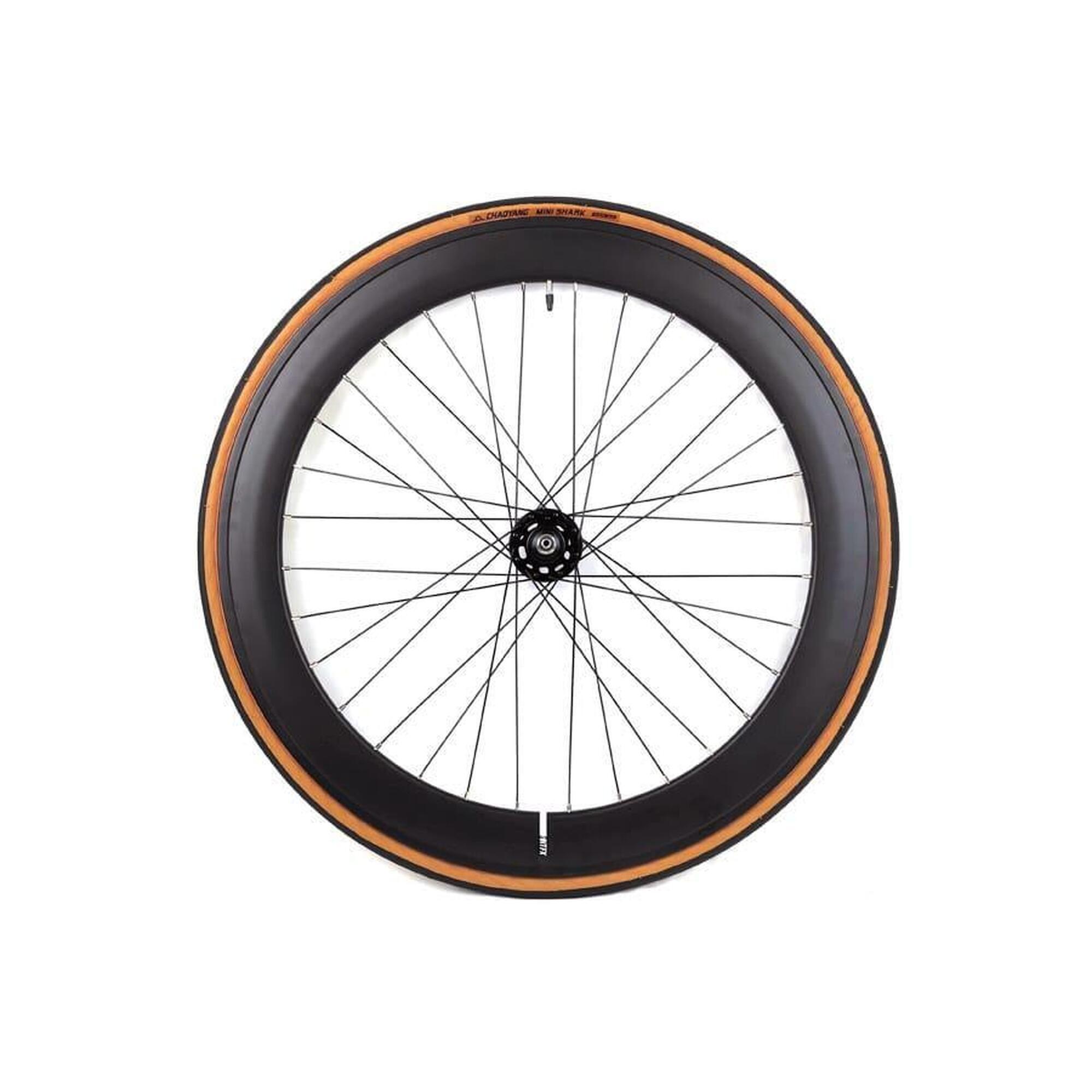 Santafixie - Roue Avant 60mm + Chambre À Air + Pneu Noir Classic - Rayon Roue - 28" - Decathlon